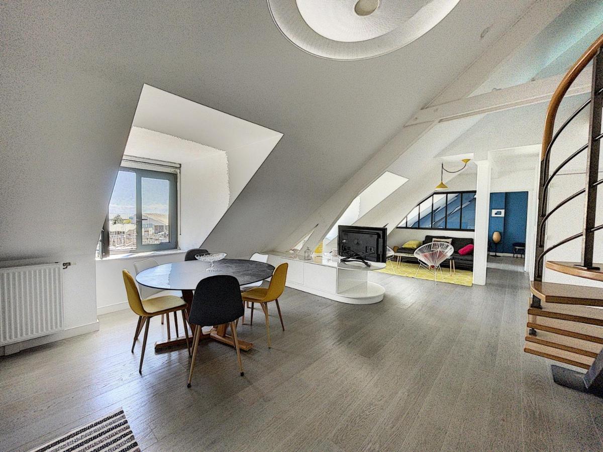 Duplex De Standing En Centre-Ville Avec Parking, Proche Port Et Plage - Fr-1-361-377 Granville Buitenkant foto