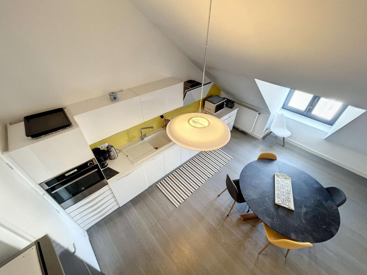 Duplex De Standing En Centre-Ville Avec Parking, Proche Port Et Plage - Fr-1-361-377 Granville Buitenkant foto